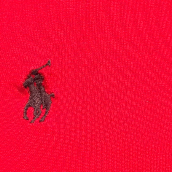 POLO by RALPH LAUREN XL Red long sleeve tee crew neck oversized  like new - Picture 2 of 8